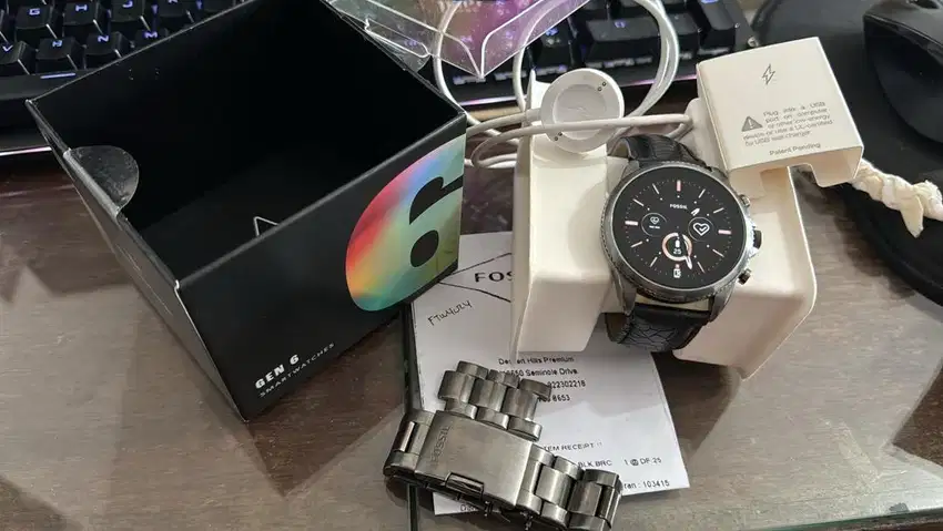 Fossil gen 6 stainless smart watch