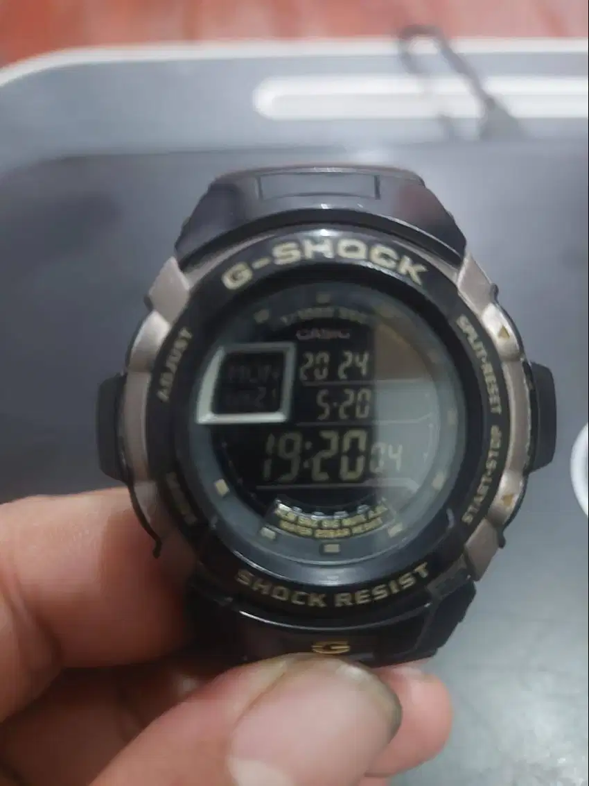 Casio G-Shock Standard G-7710-1DR Black Digital Dial Black Resin Strap