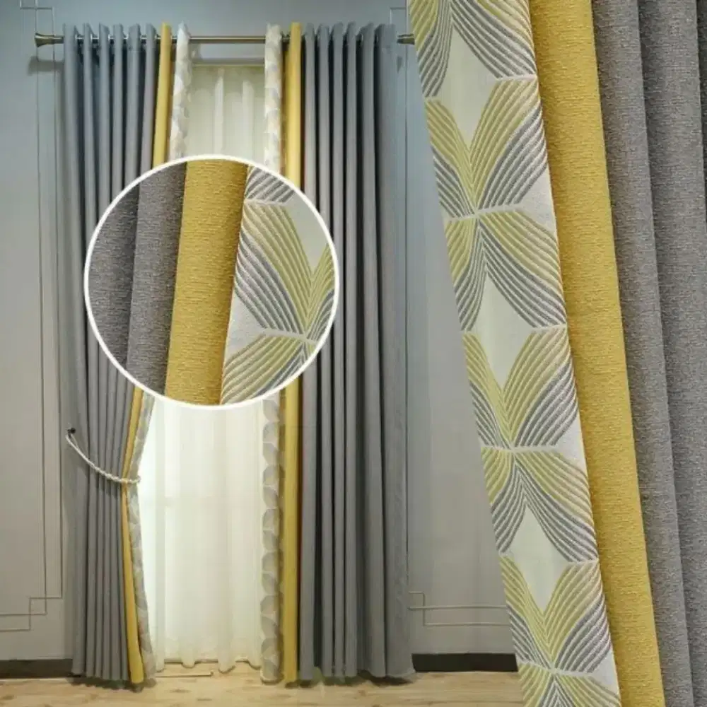 Pasang gordyn gorden hordeng murah vertikal roll blind jasa tirai viv