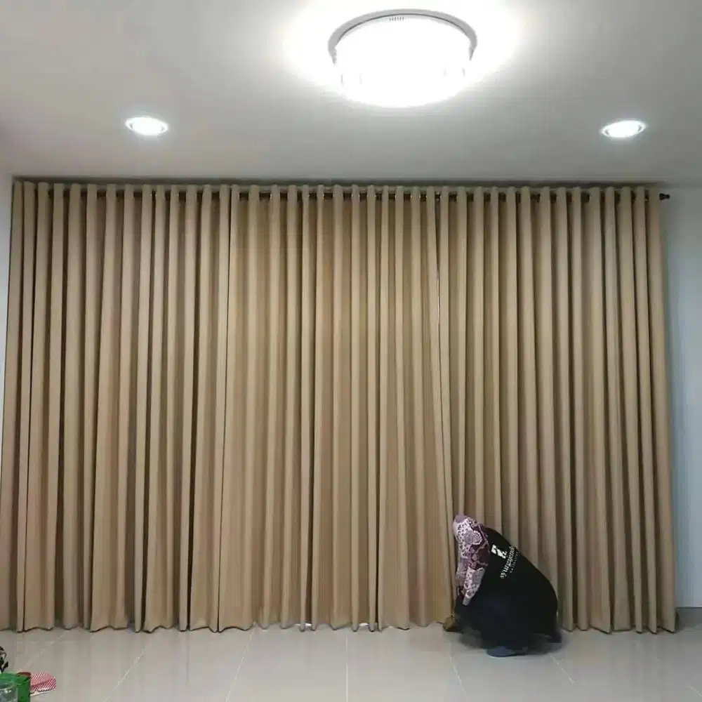Pasang gordyn gorden hordeng murah vertikal roll blind jasa tirai viv