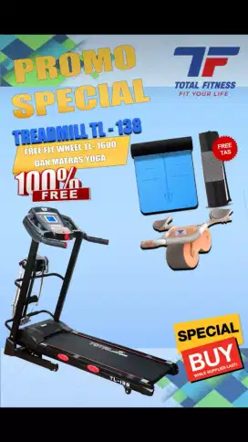 Alat fitnes treadmill elektrik TL 138 new design