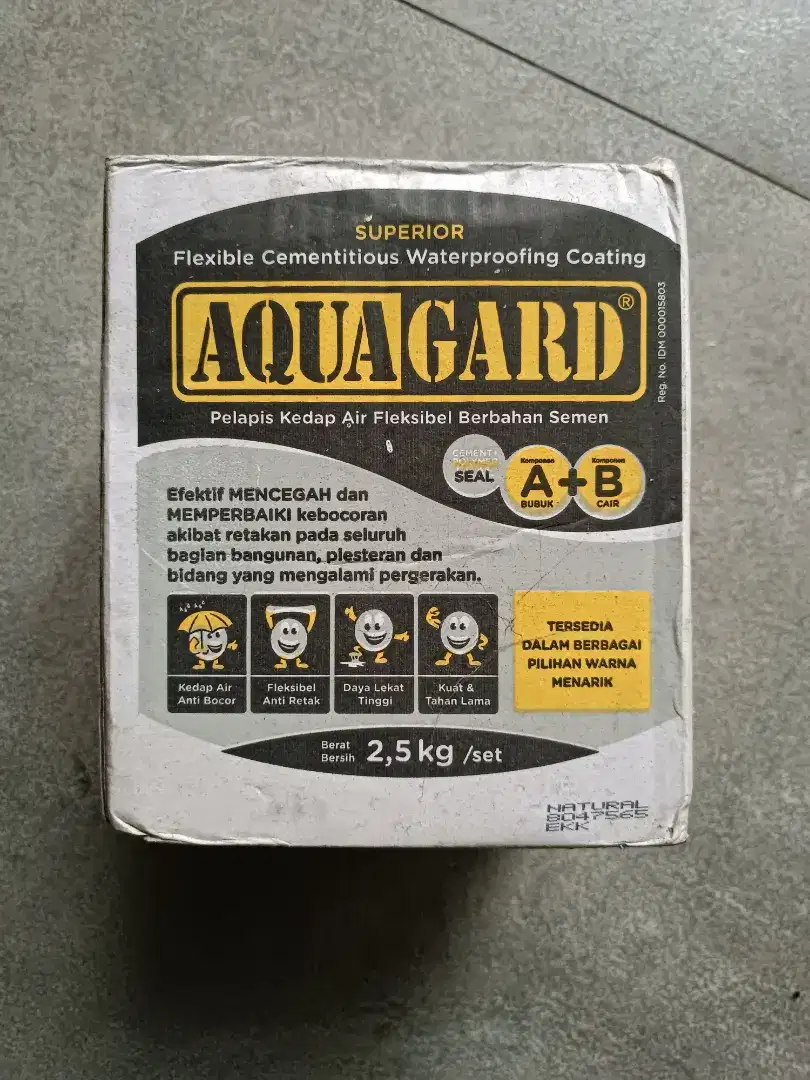 AQUAGARD PELAPIS ANTI BOCOR 2,5KG/ SET SEMEN + CAIRAN