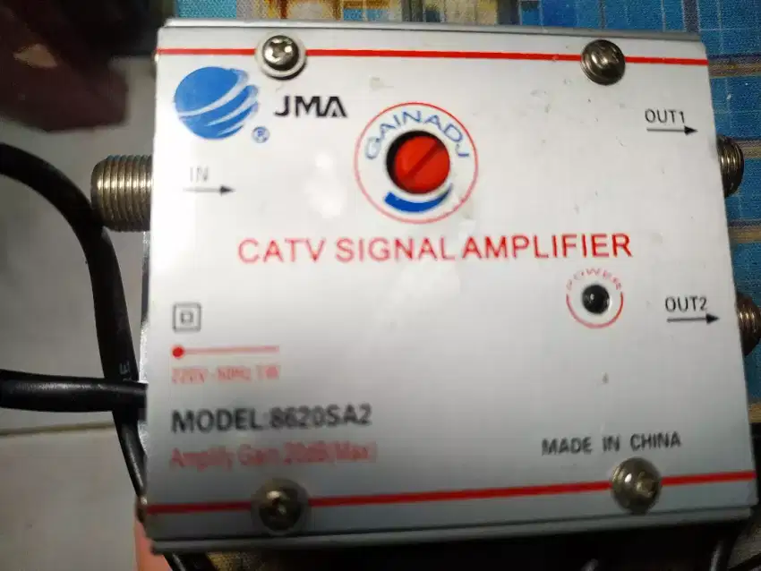 Catv signal amplifier jam 2 output