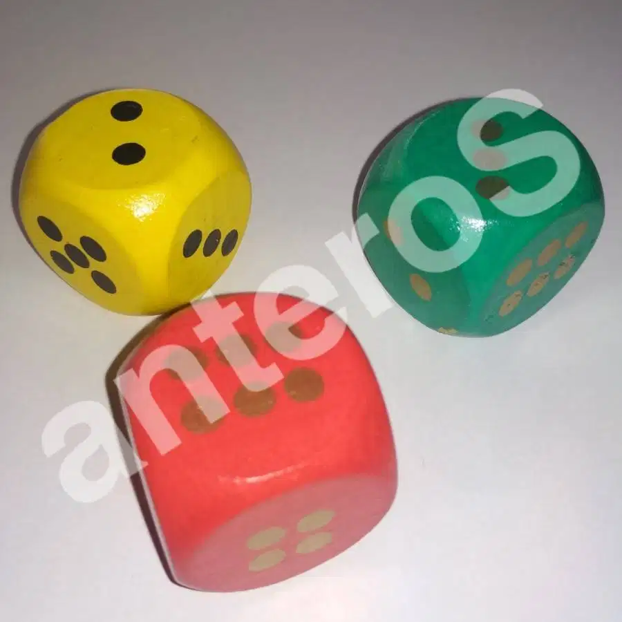 DADU KAYU 3Cm isi 3pcs