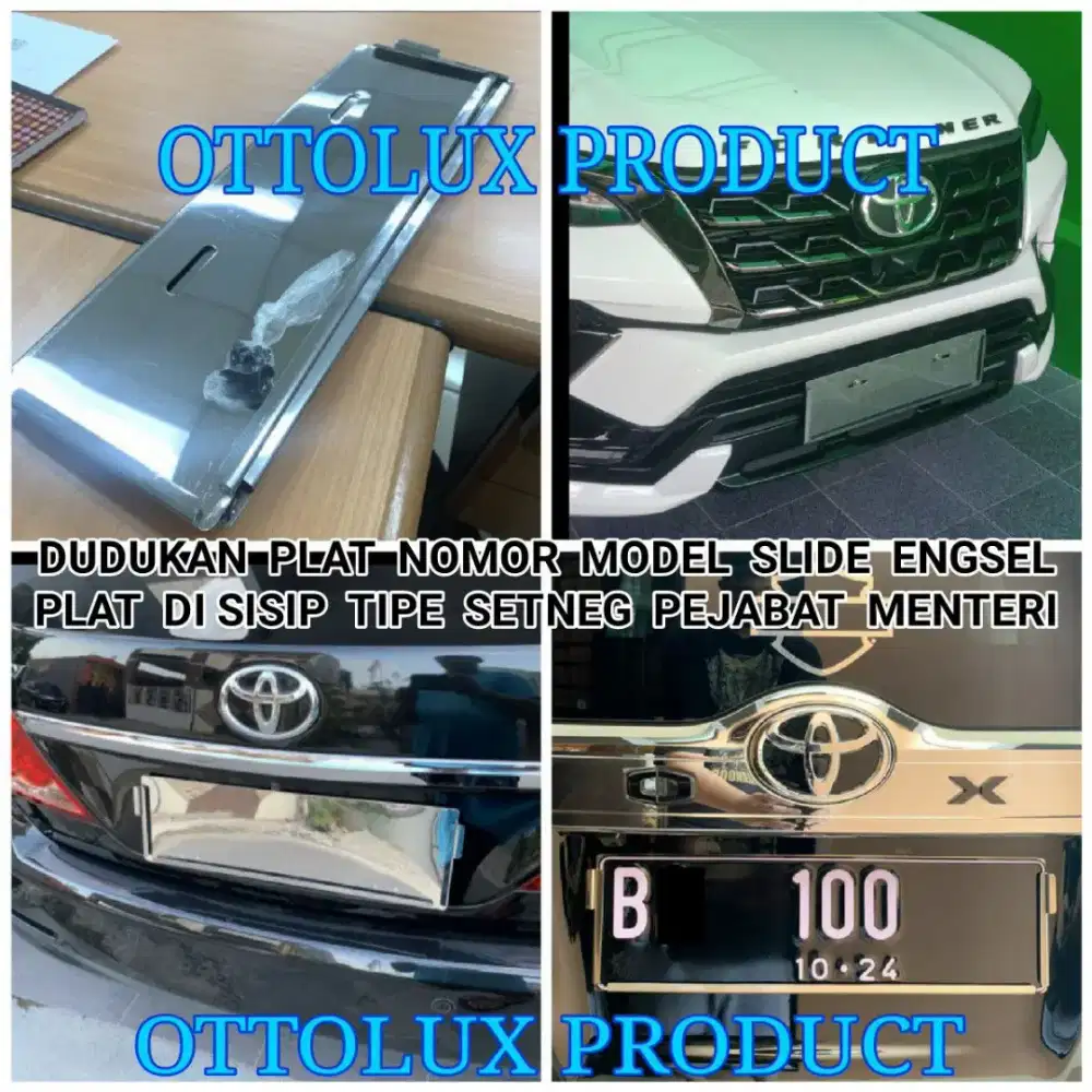 Tatakan plat nomor Fortuner Pajero Zenix Hrv Rush dll model Pejabat