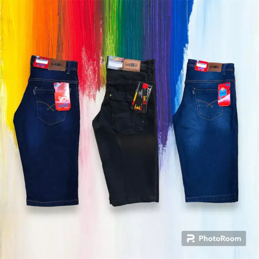 Celana jeans pendek leiz