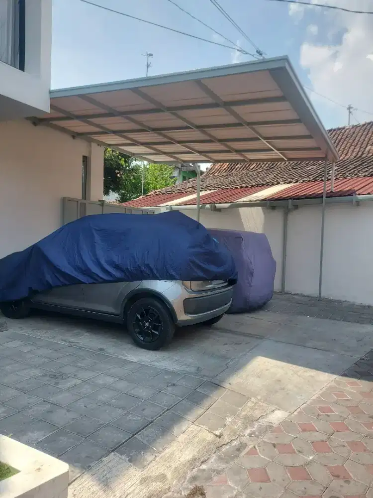 Kanopi rangka frame holo 48 atap alderon hrg 450rb/m² bahan galfanis