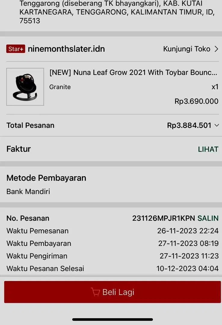 Dijual nuna leaf grow 2021 kondisi 98%