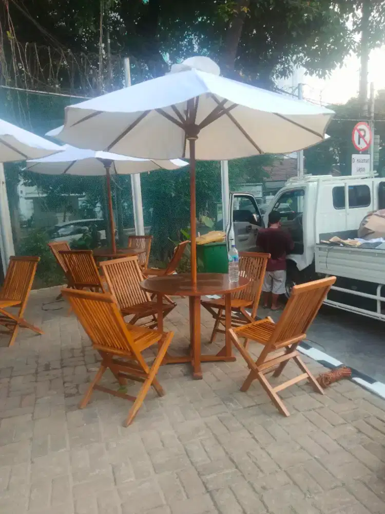 Kursi lipat kursi taman kursi garden kursi payung jati kursi cafe