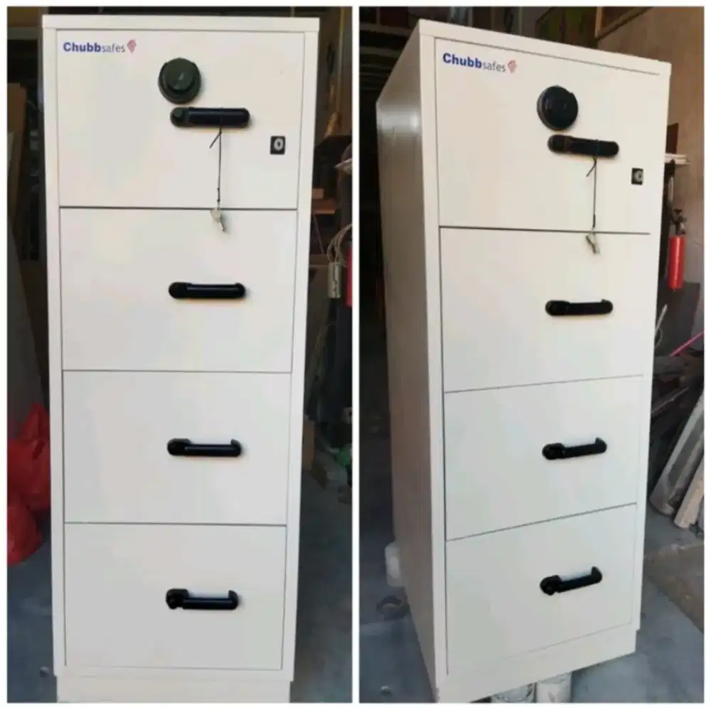 RPF Chubbsafes 4 Drawer Fireproof Chubb 4 Laci Tahan Api RPF Bekas