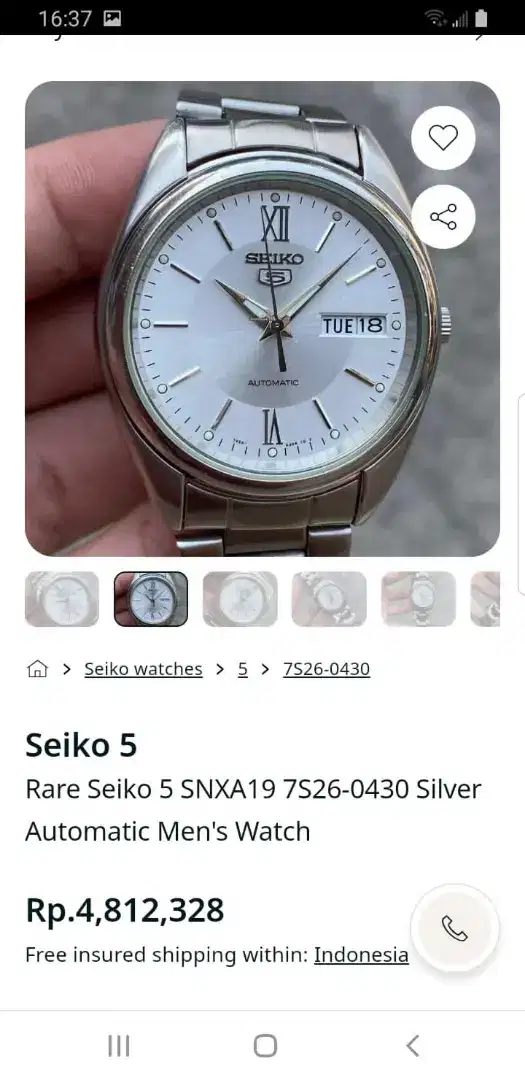 Seiko 5 otomatis model grand seiko