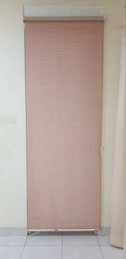 Gorden Lipat keatas (Pink) lebar 170 cm, tinggi 250 cm