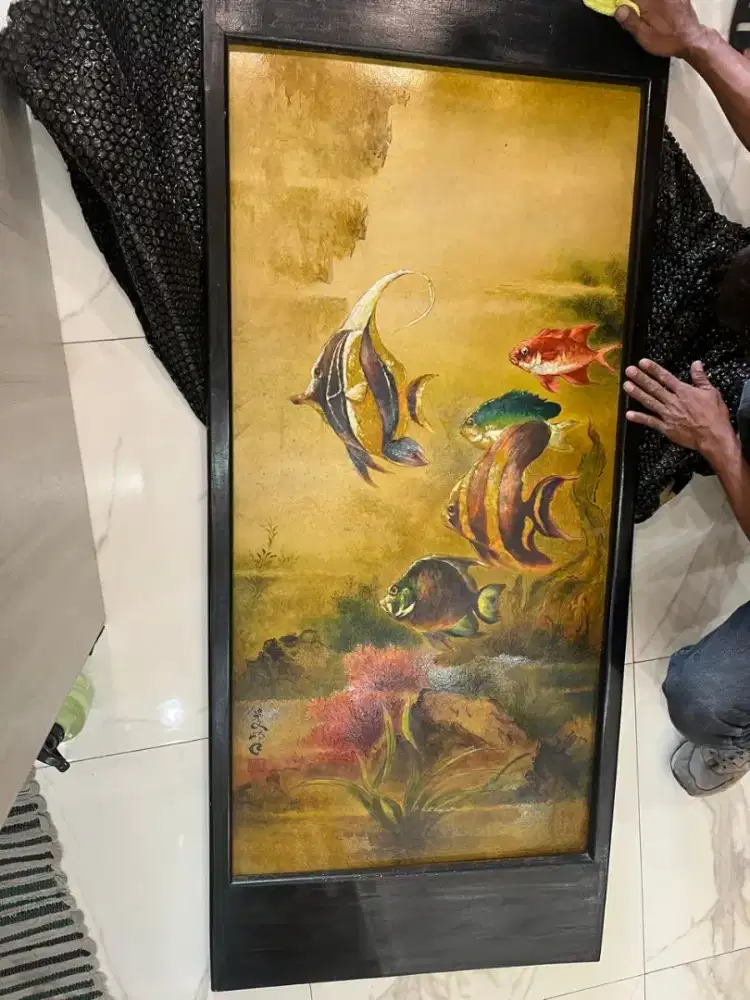 Lukisan vintage Lee man fong