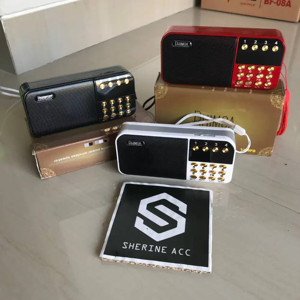 Speaker Portable Murrotal Al Qur'an Tipe Rhimoa V600PB Bergaransi