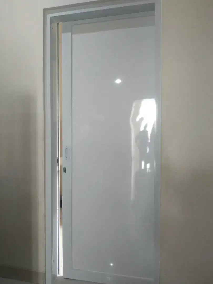 Pintu geser aluminium alexindo dobel panel = 210cm x 90cm harga terpsg