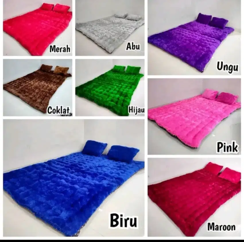 Kasur Gender bulu raspur 100x150cm bantal2