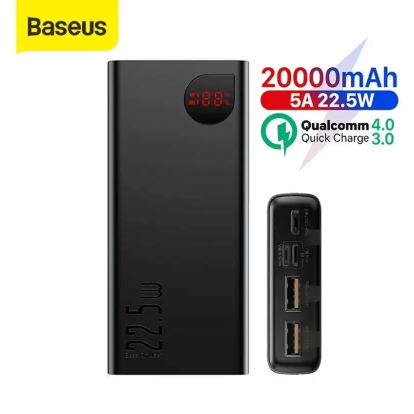 POWER BANK BASEUS 20.000MAH 22.5WATT | GARANSI 2TH | @CAVALLOACC