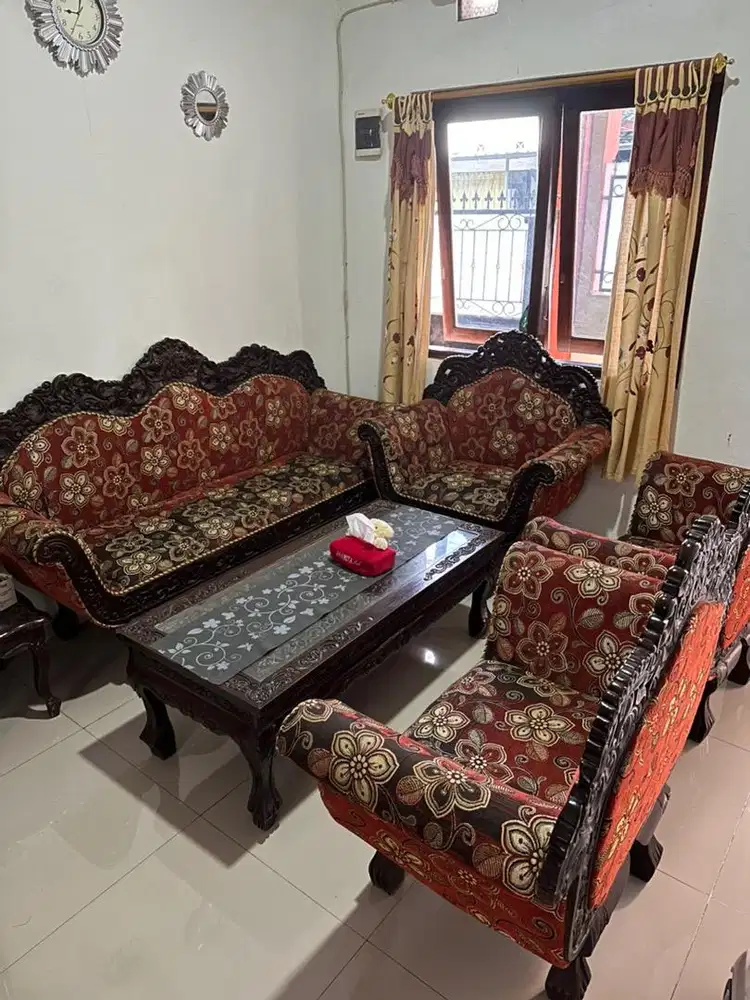 Kursi sofa jati set