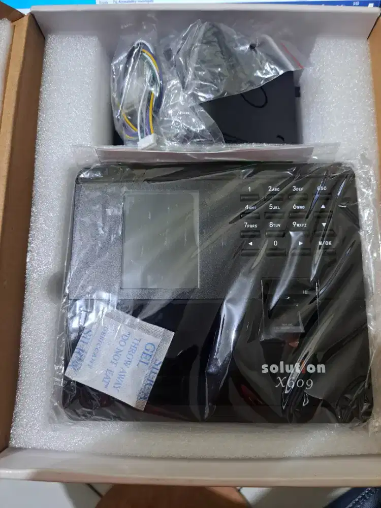 Solution X609 Mesin absensi sidik jari Fingerprint Scan Wajah