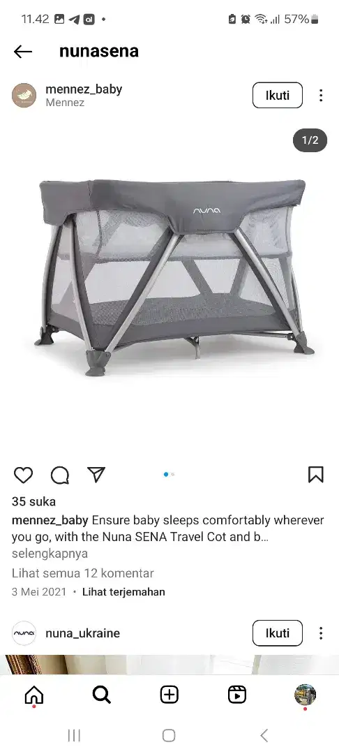 Box Bayi Anak Merk Nuna