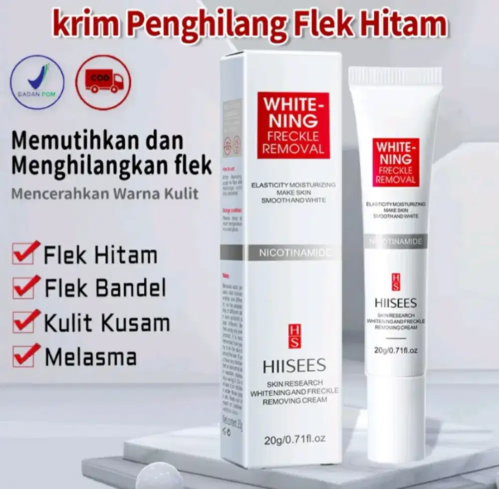 Krim Penghilang Flek Hitam Krim pemutih wajah glowing cepat 20gram