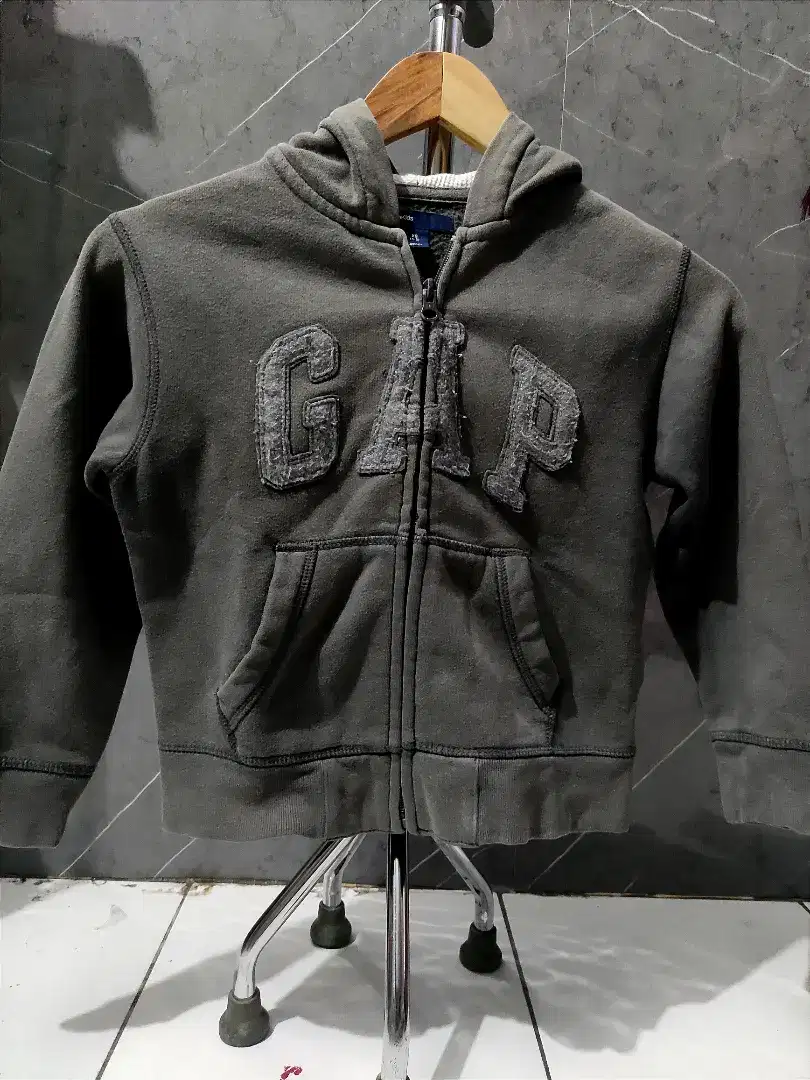 Jaket anak GAP abu gelap