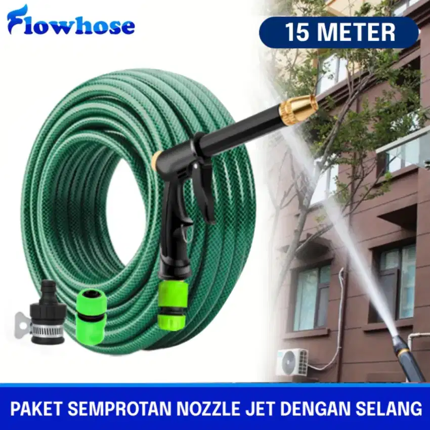 PAKETAN SEMPROTAN AIR KOMPLIT WATER GUN 15M