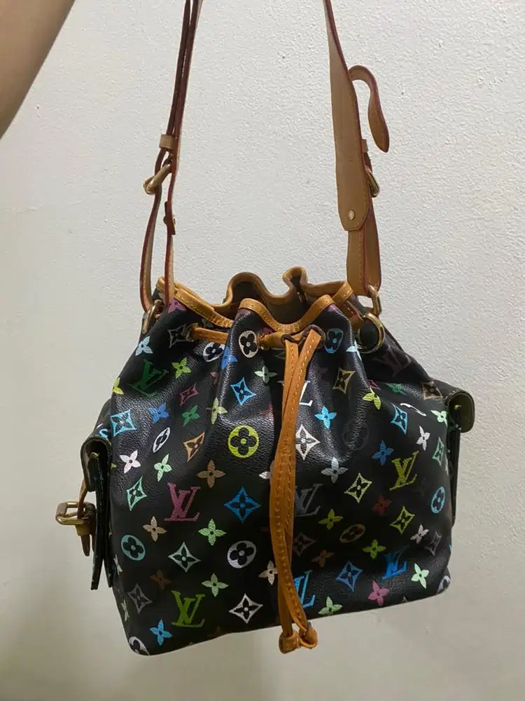 Tas wanita bucket louis vuitton multicolour (sale)