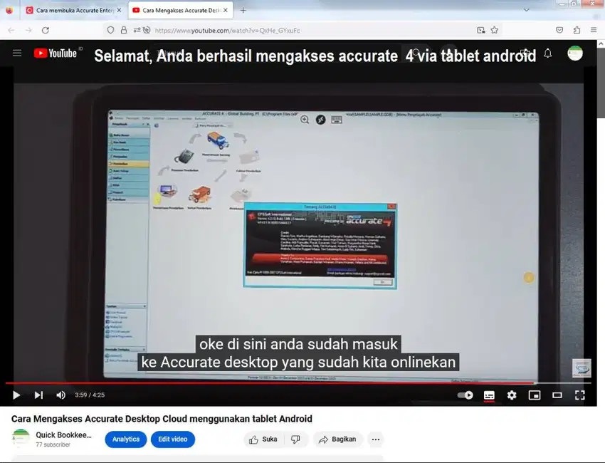 Accurate 5 Cloud (3 user Rp 2,7jt/tahun)