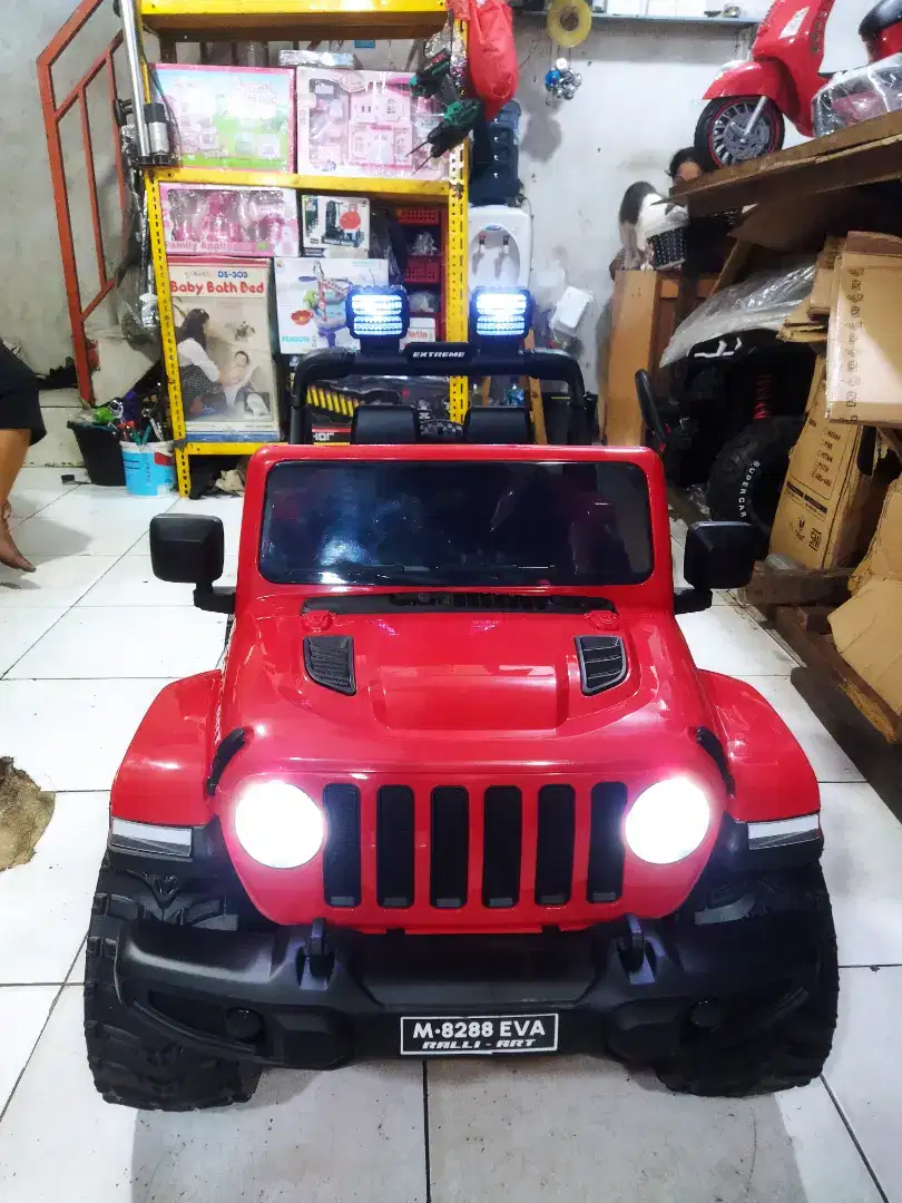 COD Mobil Aki Anak Jeep 12 Volt Bayar Ditempat