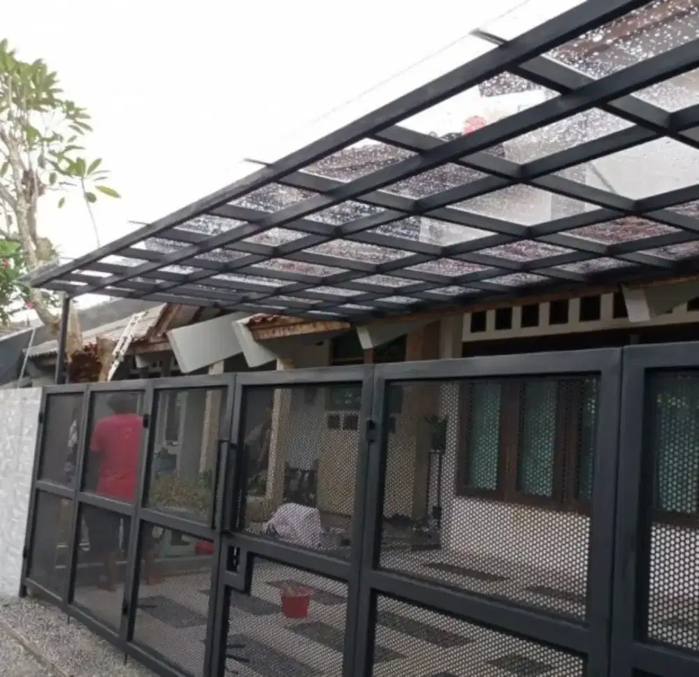 Kanopi besi atap alderon