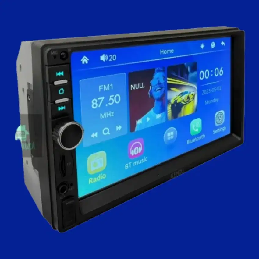 Tv Android sistim 7in USB doubledin tape head unit paket audio sound