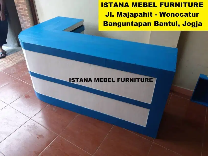 Meja Kasir Toko Loundry Laundry Londry Lobby Resepsionis Letter L #BS