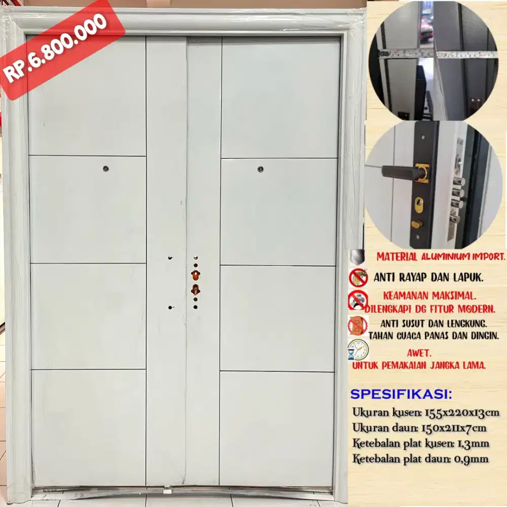 Pintu baja /pintu aluminium /pintu import