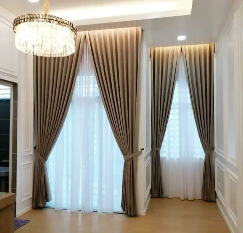Gorden kostum ukuran/gordyn minimalis blackout/produk blinds bt kantor