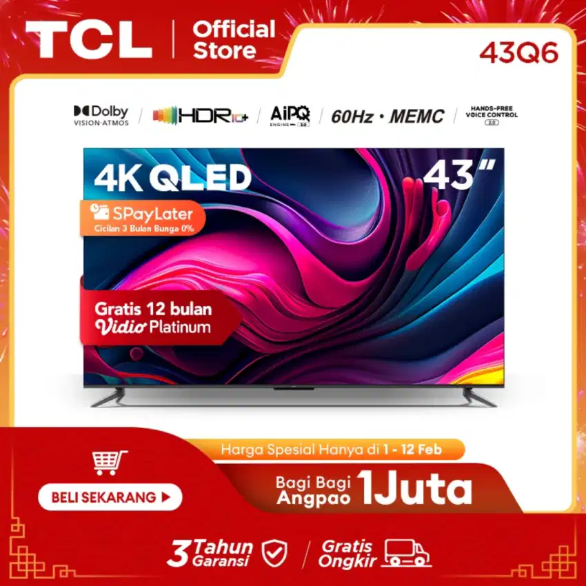 Tcl 43 QLED 43Q6