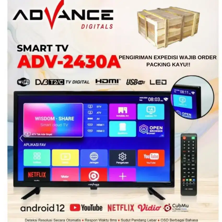 Advance led 24in android tv