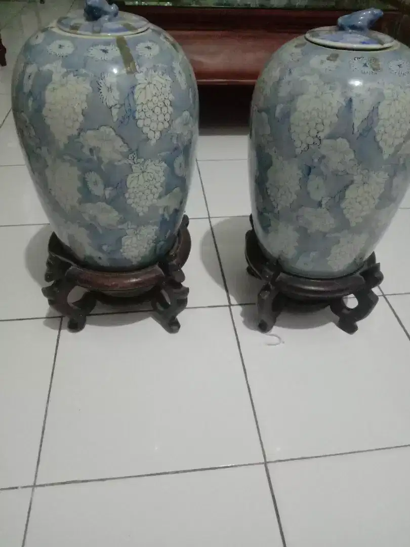 DIJUAL CEPAT PAJANGAN SET GUCCI KERAMIK ANTIK