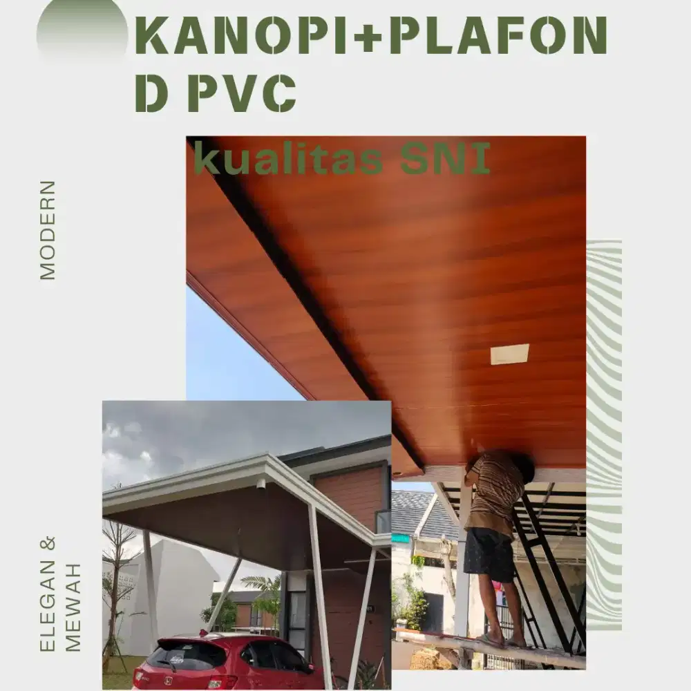 Kanopi Baja Ringan Plafond pvc