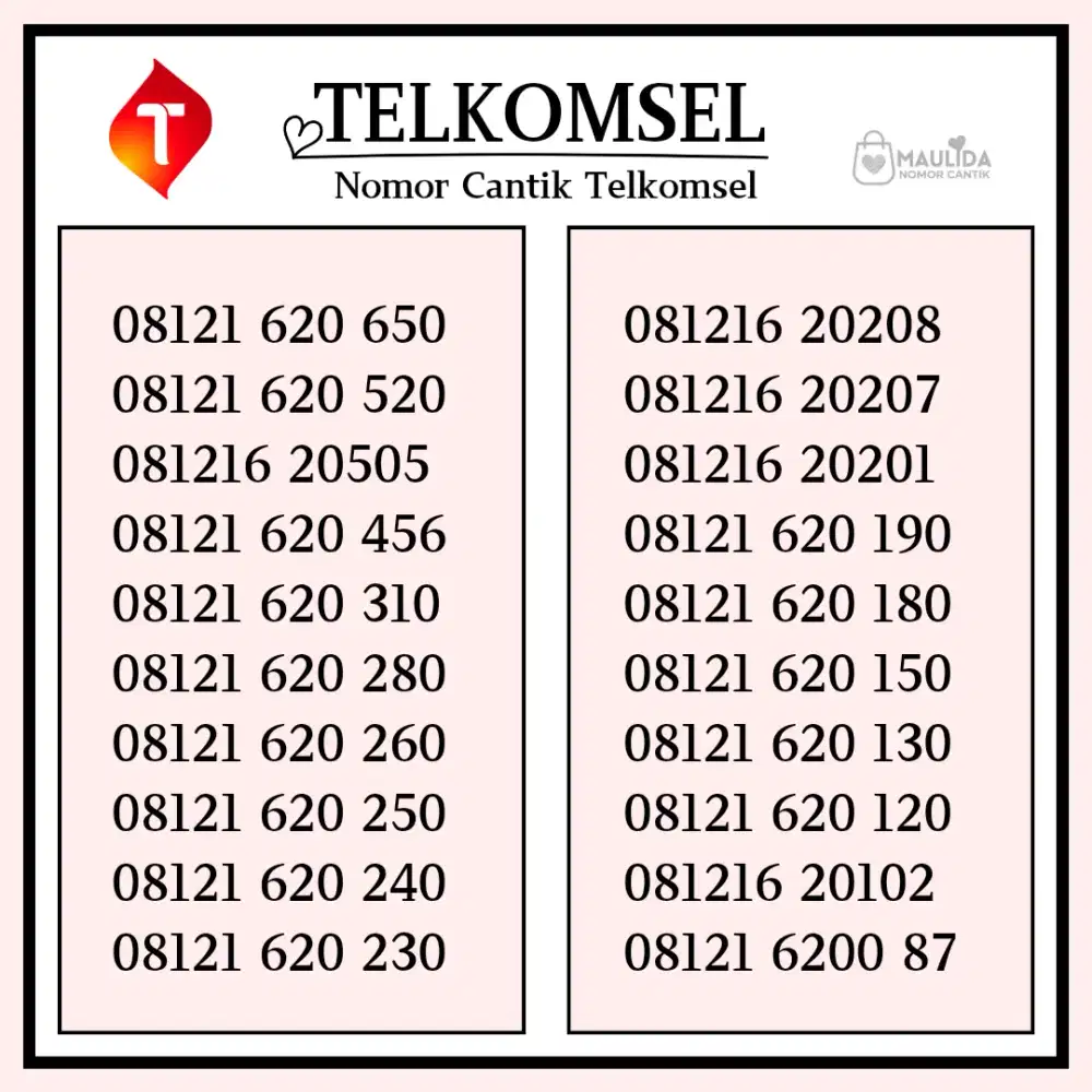 Nomor cantik telkomsel part 3