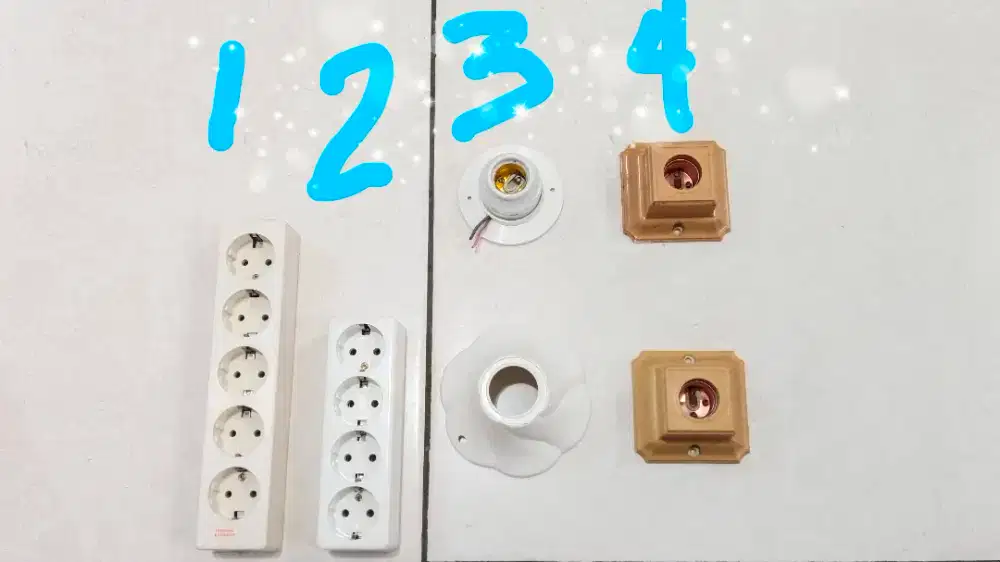 JUAL MURAH & BAGUS 100% . COLOKAN TANPA KABEL & FITTING LAMPU PLAFON