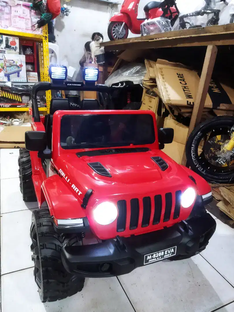 COD Mobil Aki Anak Jeep 12 Volt Bayar Ditempat