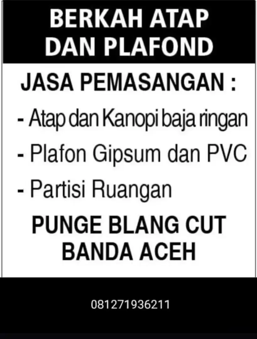 Pemasangan kanopi baja ringan minimalis