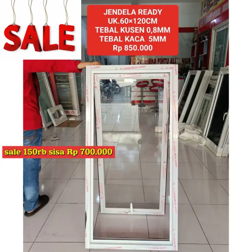 Sale jendela aluminium 60×120cm
