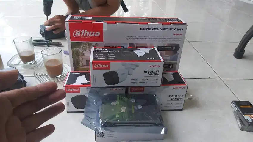 PAKET TERLENGKAP CCTV DAHUA 4 CAMERA 2mp