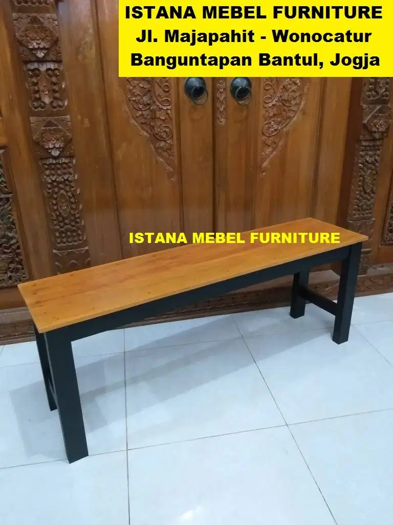 Kursi Dingklik Tunggu Tamu Warung Rumah Makan Cafe Panjang Kayu #BS