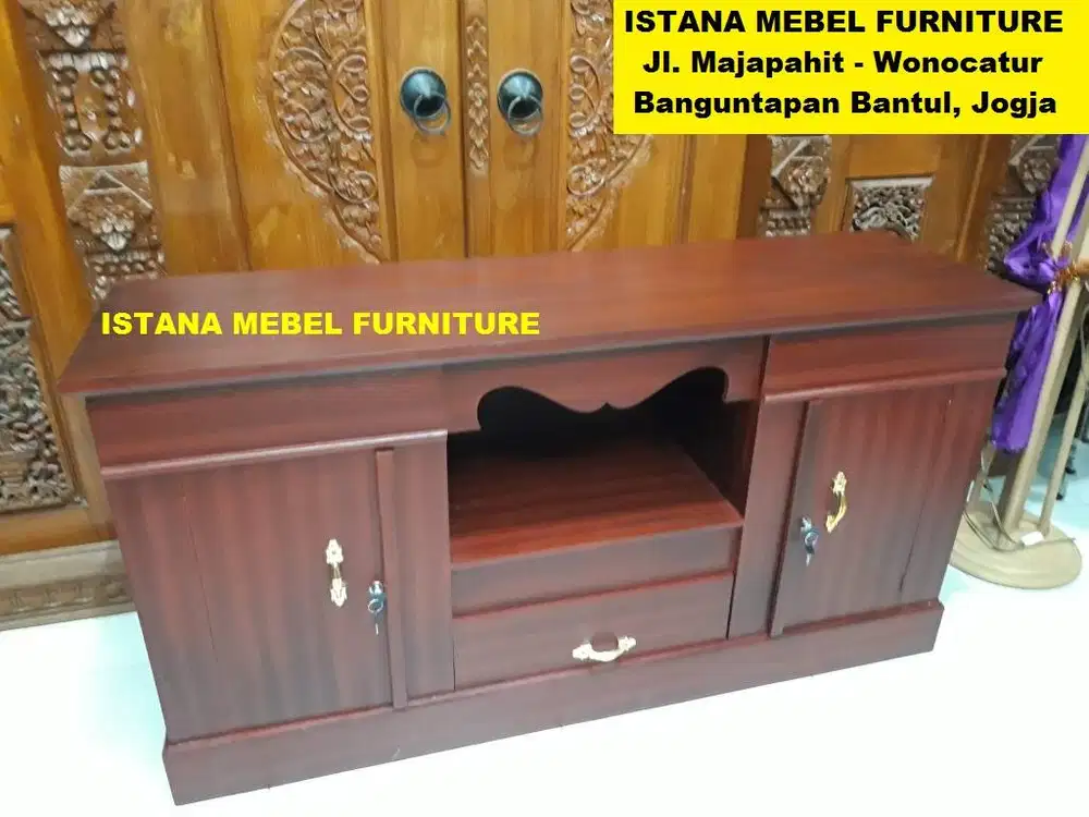 Almari Lemari Meja Biffet Bifet Bufet Buffet Rak Televisi TV Kayu (ben