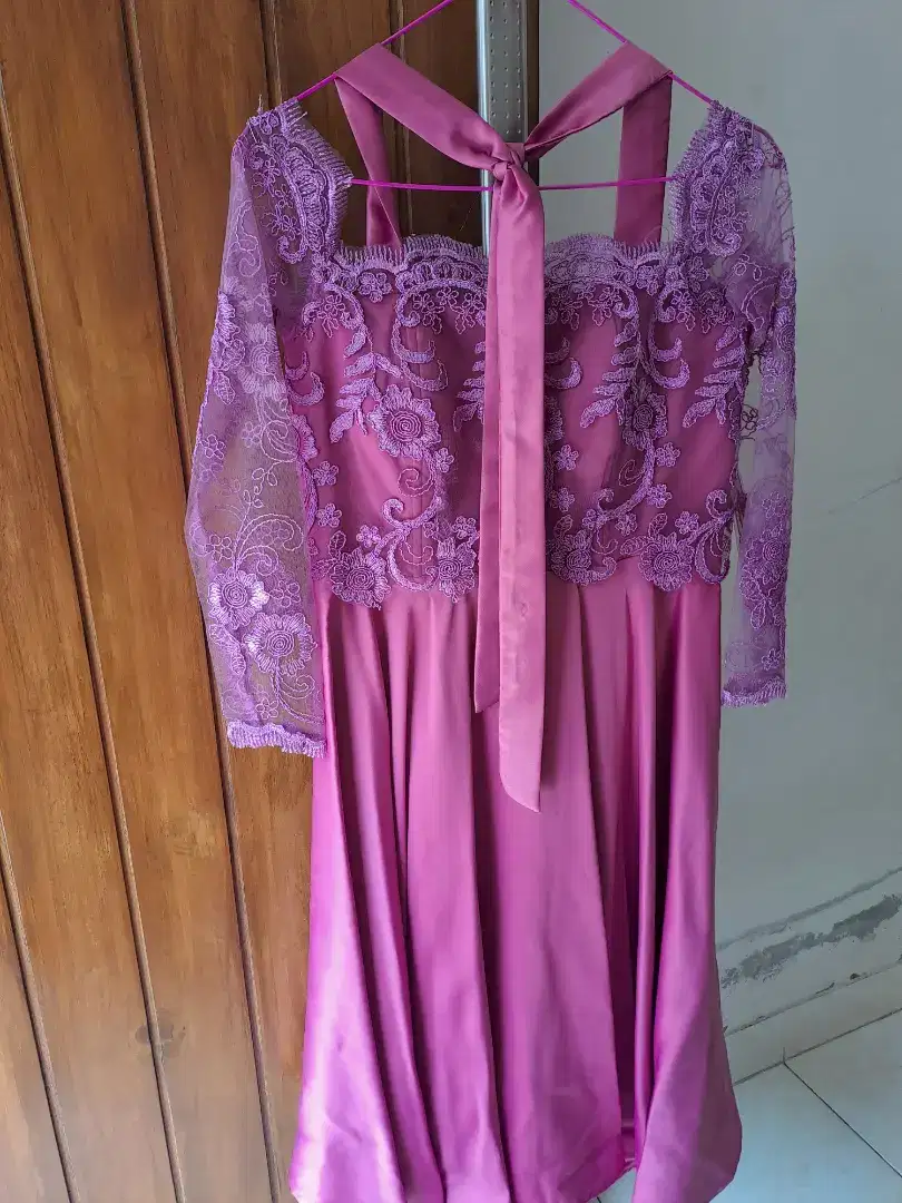 Kebaya semi dress pink fuschia