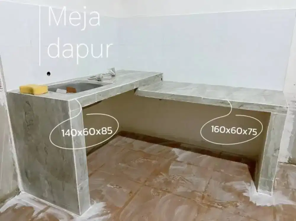 Tukang keramik meja wastafel