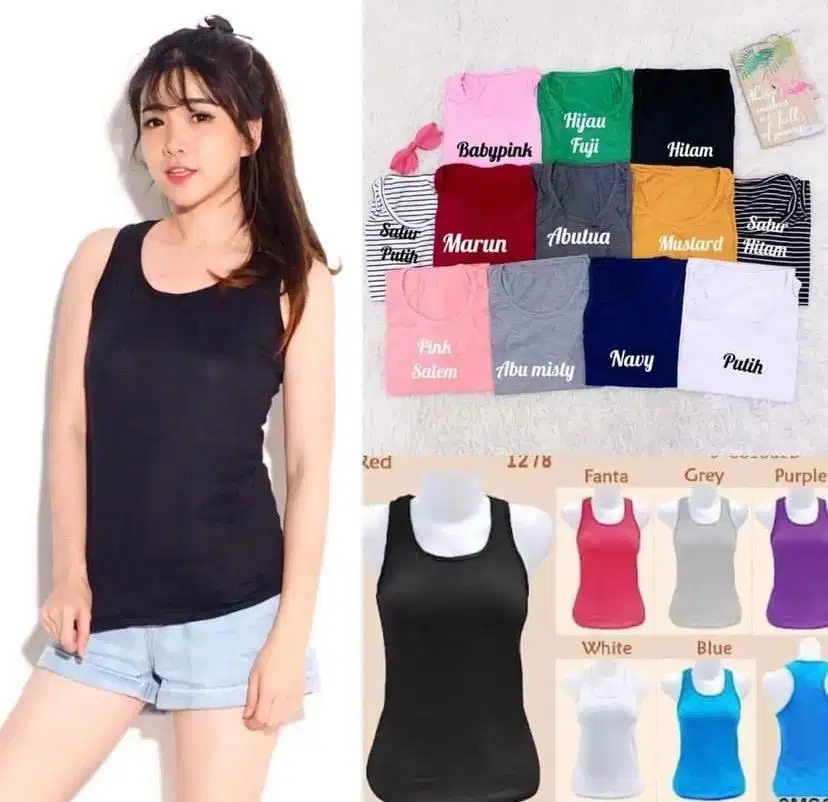 Grosir Tangtop cewek warna polos